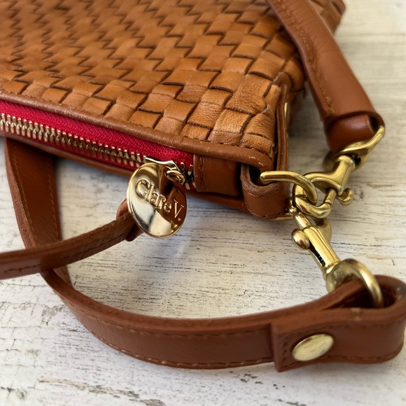 Clare V Petit Moyen Natural Woven Checker - Picture 4 of 8